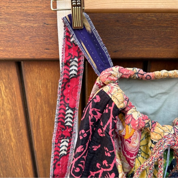 ✨VINTAGE KANTHA SARI BOHO BACKPACK - Picture 4 of 11